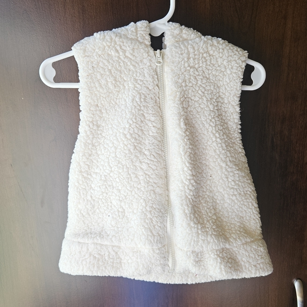 Wonderkids Cream Colored Vest With Hood